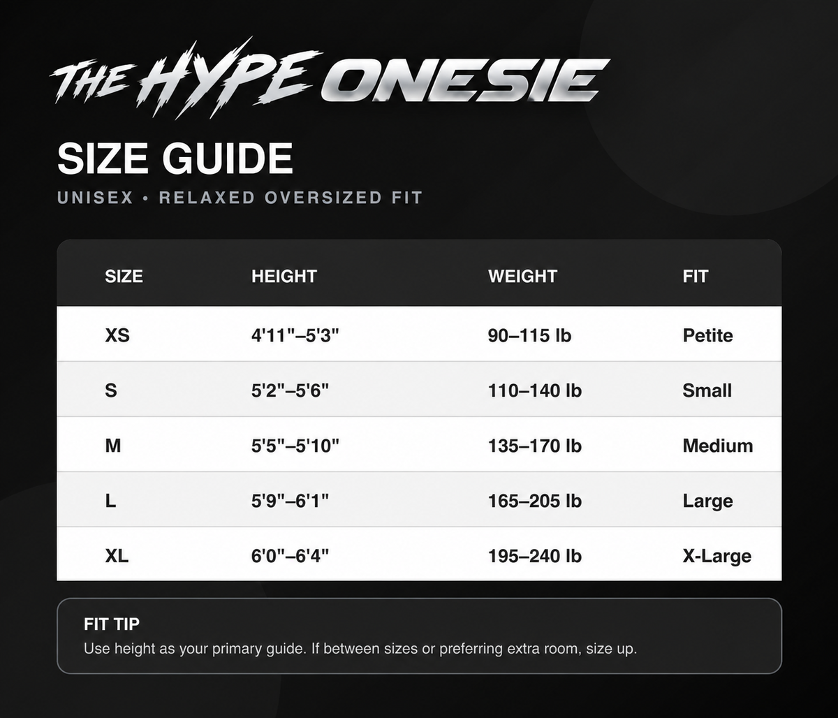 TheHypeOnesie - White Energy